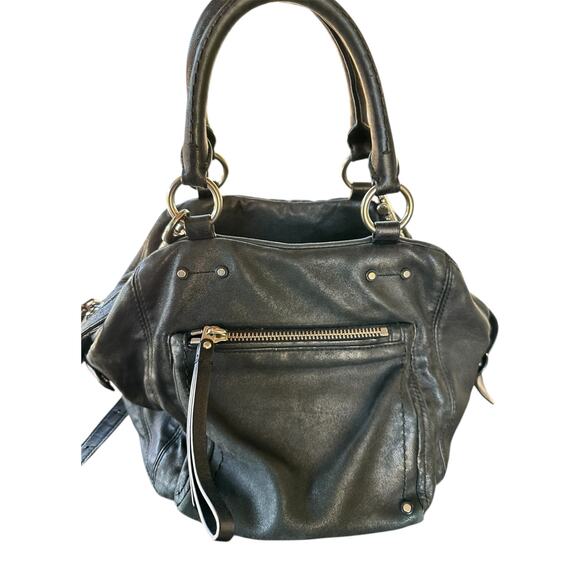 Marc by Marc Jacobs Cube Black Lamb Leather Satchel